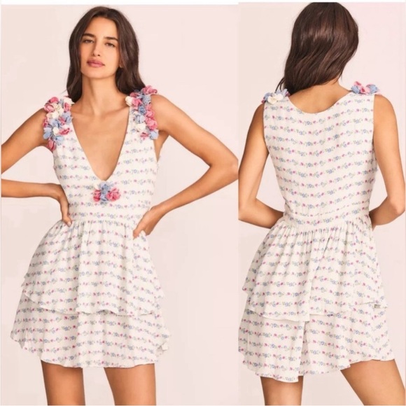 LoveShackFancy Shayna Mini Dress 2 NWT - Picture 2 of 8